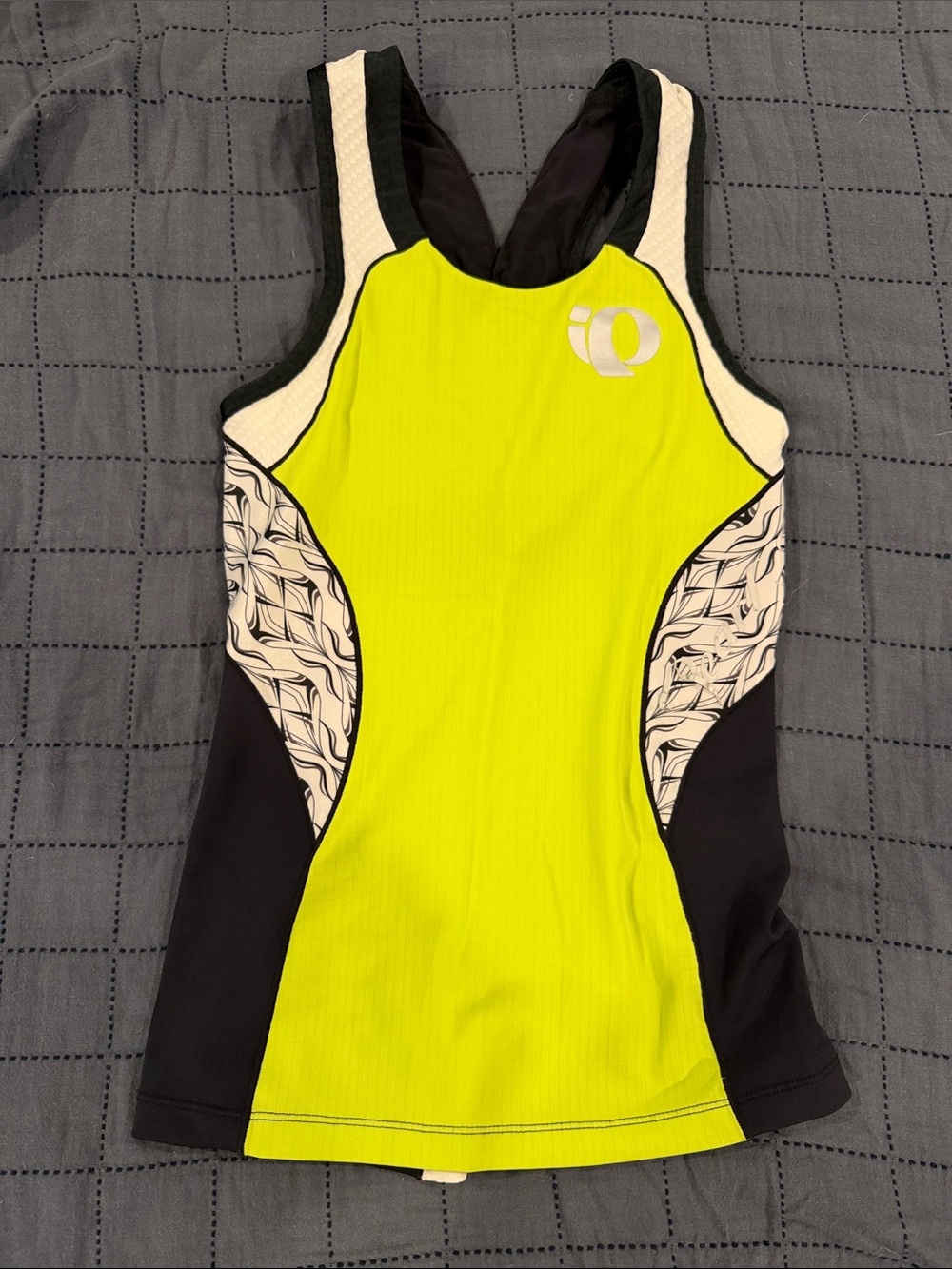 Pearl Izumi Women's Neon Lime & Black Performance Triathlon top